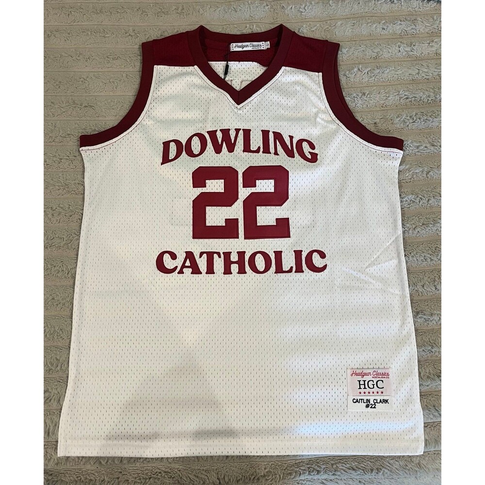 NWT Headgear Classics Caitlin Clark #22 Dowling Catholic High School Basketball